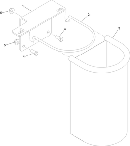 Toro 133-1435 Trash Container Kit Parts Diagram