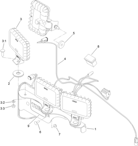 Toro 133-1437 Grandstand Light Kit Parts Diagram