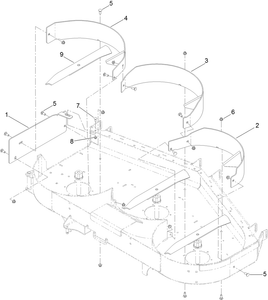 Toro 133-2166 60 in. Recycler Kit (Titan) Parts Diagram