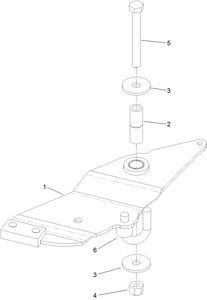 Toro 133-2629 Brake Arm Assembly Service Kit Mower Parts Diagram