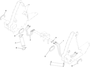 Toro 133-8590 Lift Hose Kit, TX 1000 Compact Tool Carrier Parts Diagram