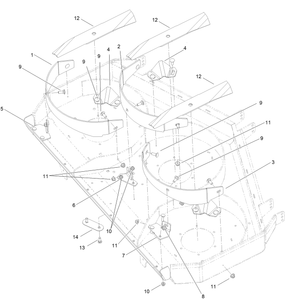 Toro 134-4277 Recyler Kit - Titan 48 Rd Parts Diagram