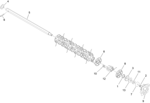 Toro 134-7561 Spring Tine Replacement Kit Mower Parts Diagram