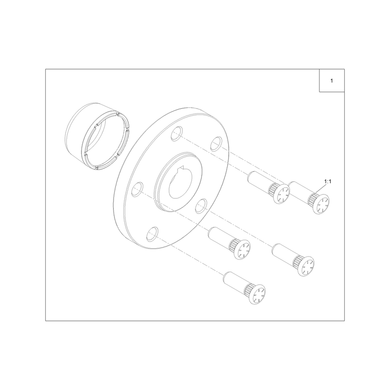5 Stud Wheel Hub Kit Assembly No 135-5333