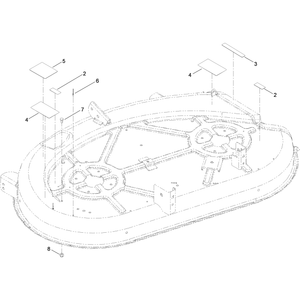 42 Inch Deck and Decal Assembly No 117-1290