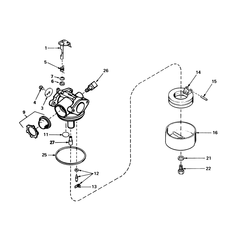 Carburetor No 632050a