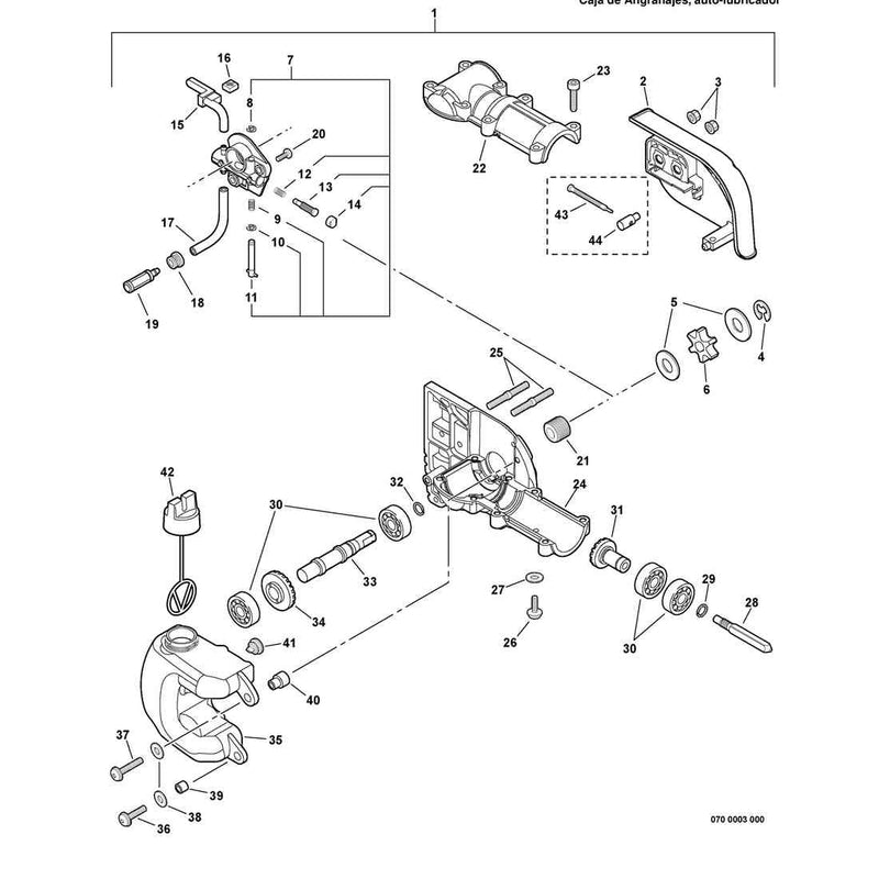 Gear Case, Auto-Oiler