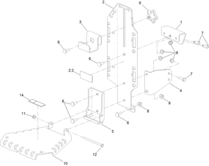 Toro 136-1664 Kit-universal Mount Parts Diagram