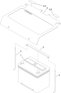 Toro 136-5802 Battery Kit, TX 1000 Compact Utility Loader Parts Diagram