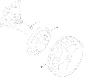 Toro 136-5850 HD21 Rear Wheel Kit Mower Parts Diagram