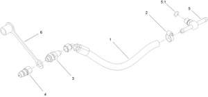 Toro 136-7436 Case Drain Kit Parts Diagram