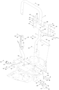Toro 136-7495 *OBS* Rops Kit [Timecutter Hd] Parts Diagram