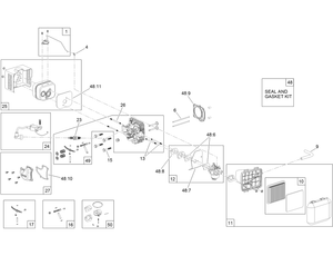 Toro 136-7909 *OBS* ENGINE-1P65FC [ZS, 3000, SERV] Parts Diagram