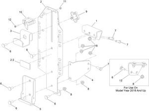Toro 136-9045 Titan Hd Bucket Mount Kit Parts Diagram