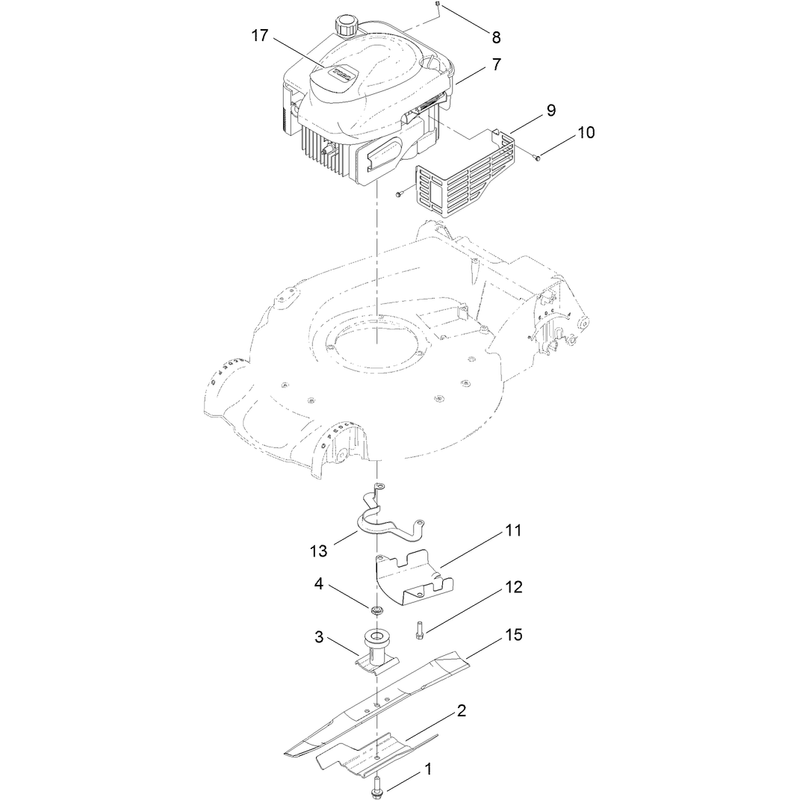 Engine and Blade Assembly