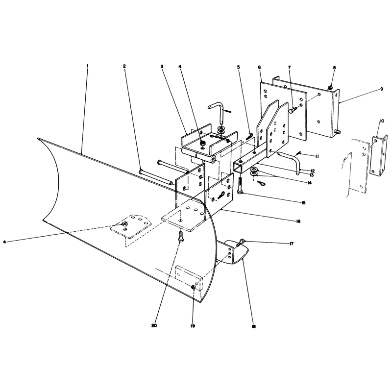 Grader Blade Assembly Model 59099 (optional)