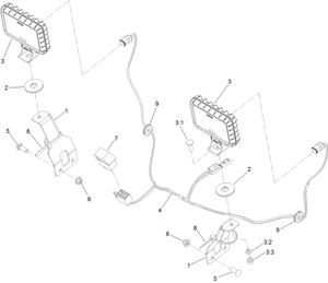 Toro 137-0558 Light Kit, Mb TX 2500 Tracked Mud Buggy Concrete Equipment Parts Diagram