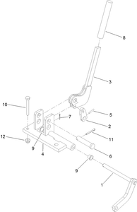 Toro 137-0591 Lift Handle Kit, MB-1600 Mud Buggy Concrete Equipment Parts Diagram