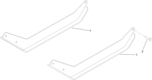 Toro 137-7608 Brush Cutter Deck Ski Kit Parts Diagram
