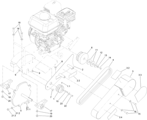 Toro 138-3125 Belt Kit, SGR-6 Stump Grinder Parts Diagram