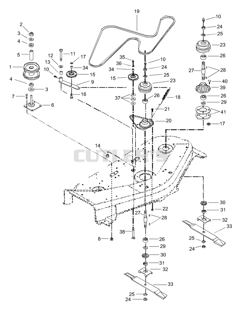 48" Mower Spindle