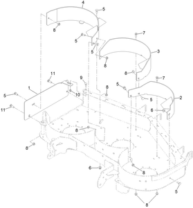 Toro 139-6650 48 in. Recycler Kit (Grandstand) Attachment Parts Diagram