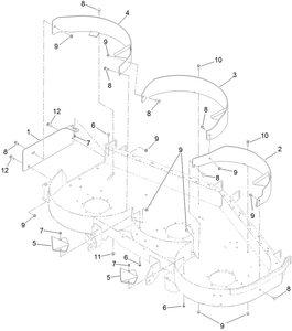 Toro 139-6659 72 in. Recycler Kit Attachment Parts Diagram