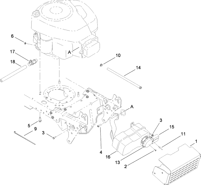 Muffler and Guard Assembly