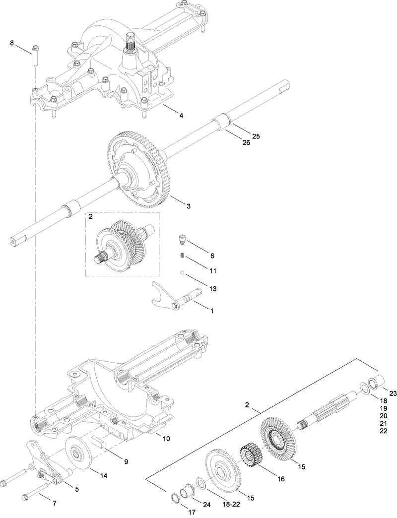 Single Speed Transmission Assembly No 112 6083