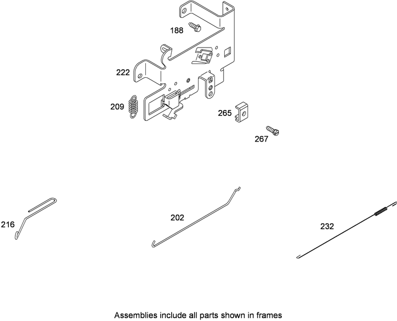 Governor Control Assembly Briggs and Stratton 331777 0946 B2
