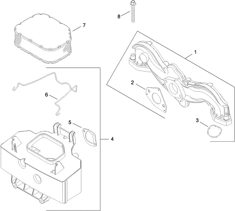 Air Intake and Filtration Assembly Kohler SV715 0016