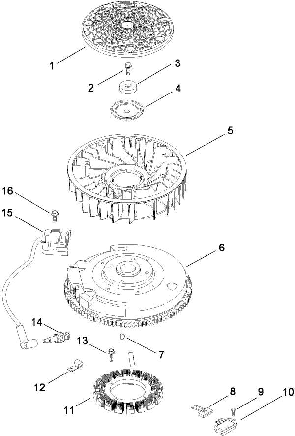 Ignition and Electrical Assembly Kohler SV715 0016