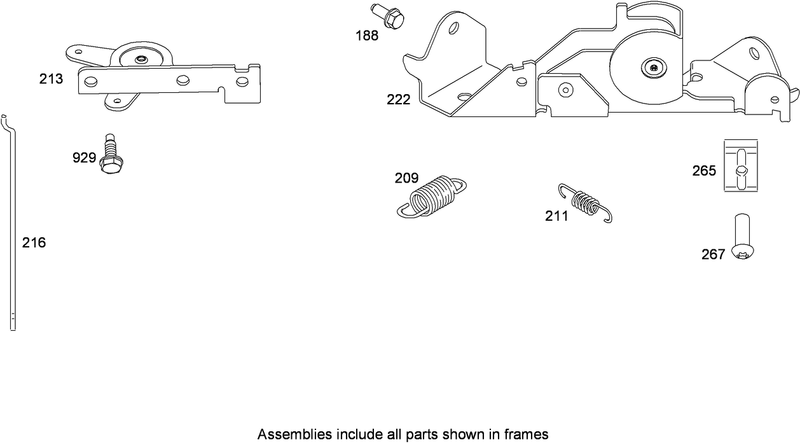 Governor Control Assembly Briggs and Stratton 407777 0550 E1