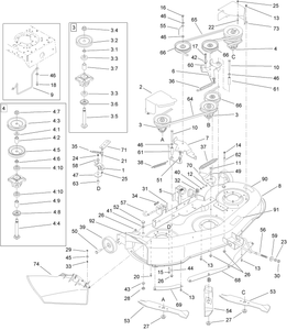 Toro 13AT61RH544 LX466 Lawn Tractor (Serial #: 1 -) Parts Diagram