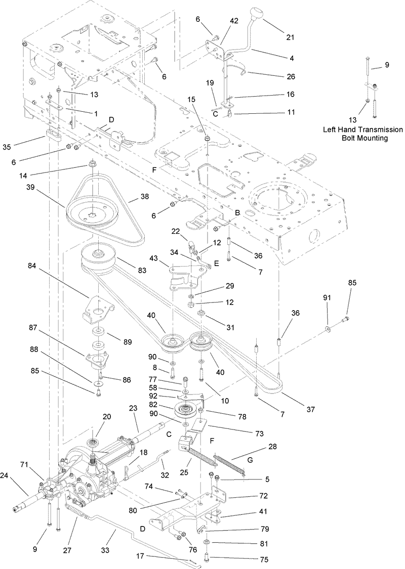 Transmission Belt and Pulley Assembly