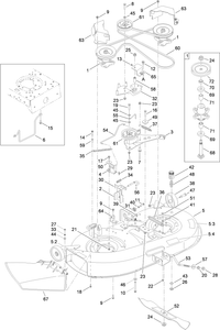 Toro 13AX60RG848 LX423 Lawn Tractor (Serial #: 45658) Parts Diagram