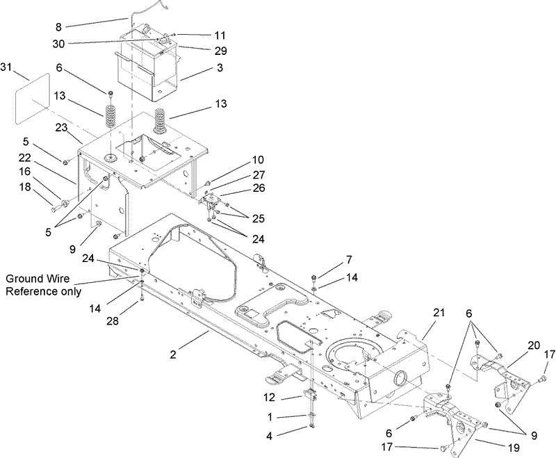 Frame and Battery Assembly