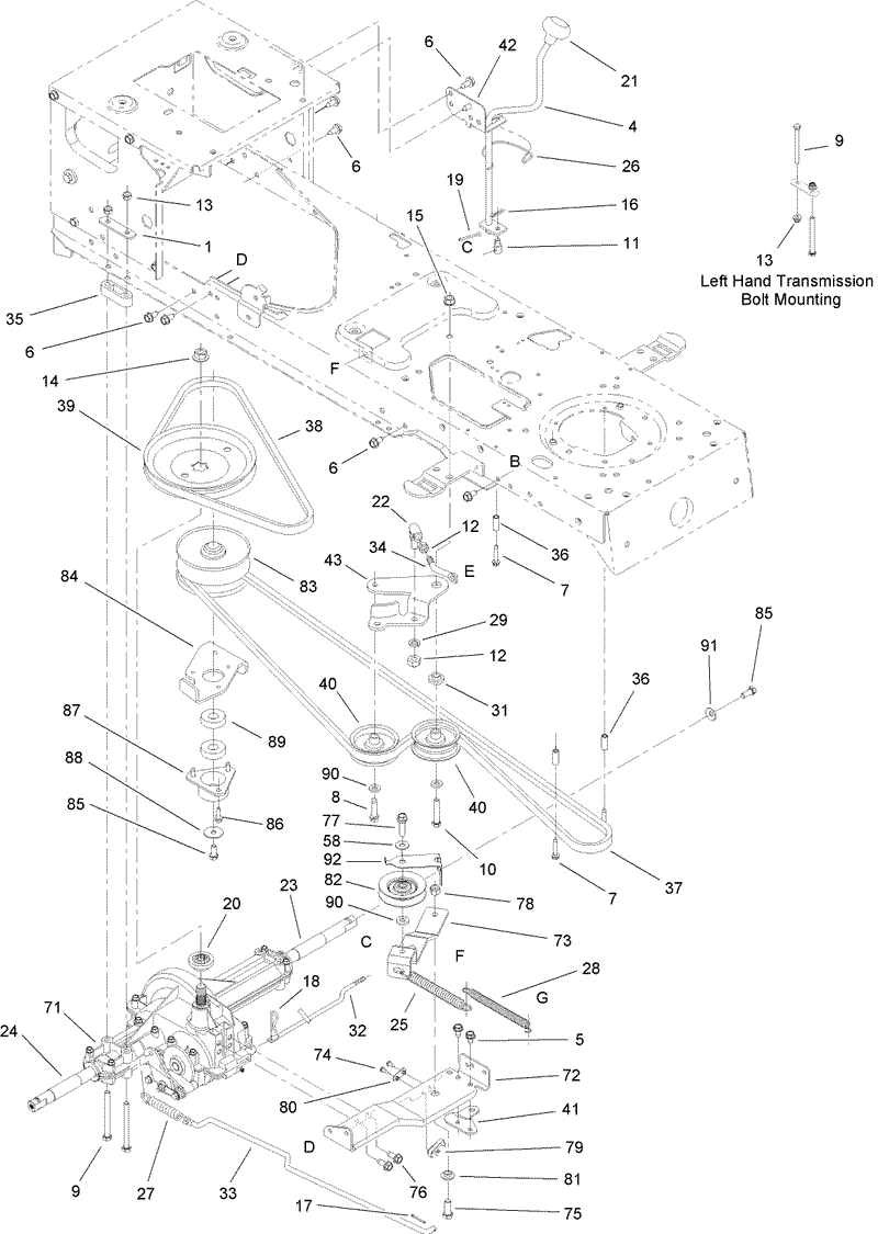 Transmission Belt and Pulley Assembly