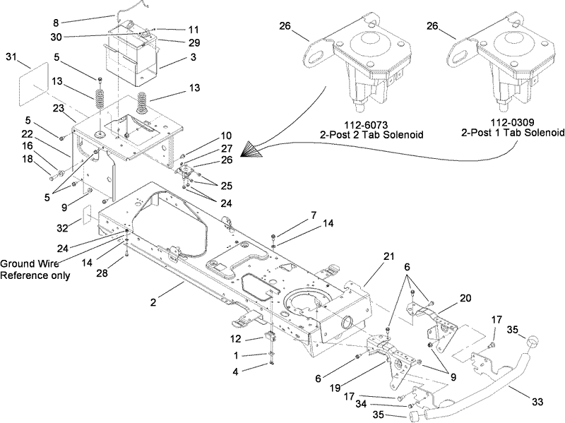 Frame and Battery Assembly