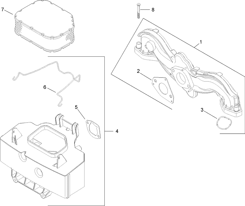 Air Intake and Flitration Assembly Kohler SV720 0011