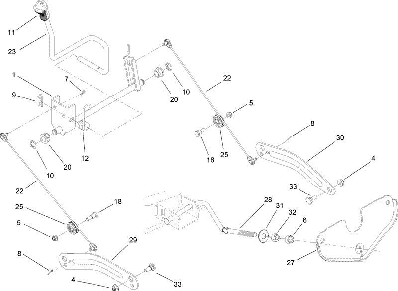 Deck Lift Arm Assembly