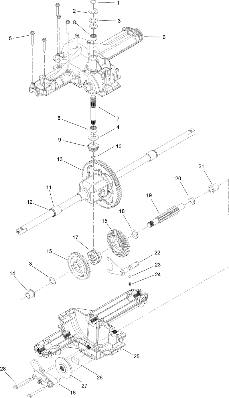 Single Speed Transmission Assembly No 112 0368