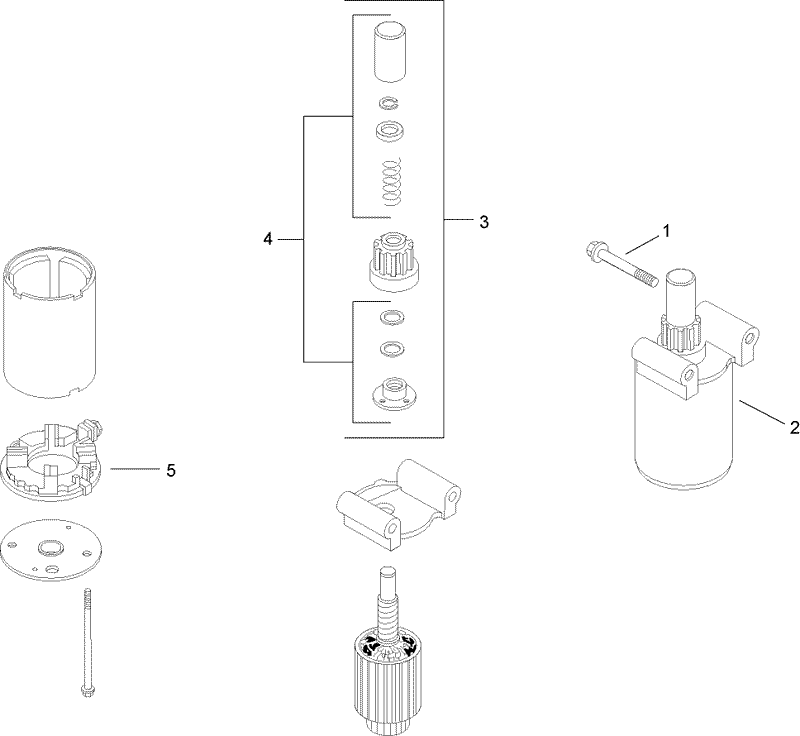 Starting System Assembly Kohler SV720 0011