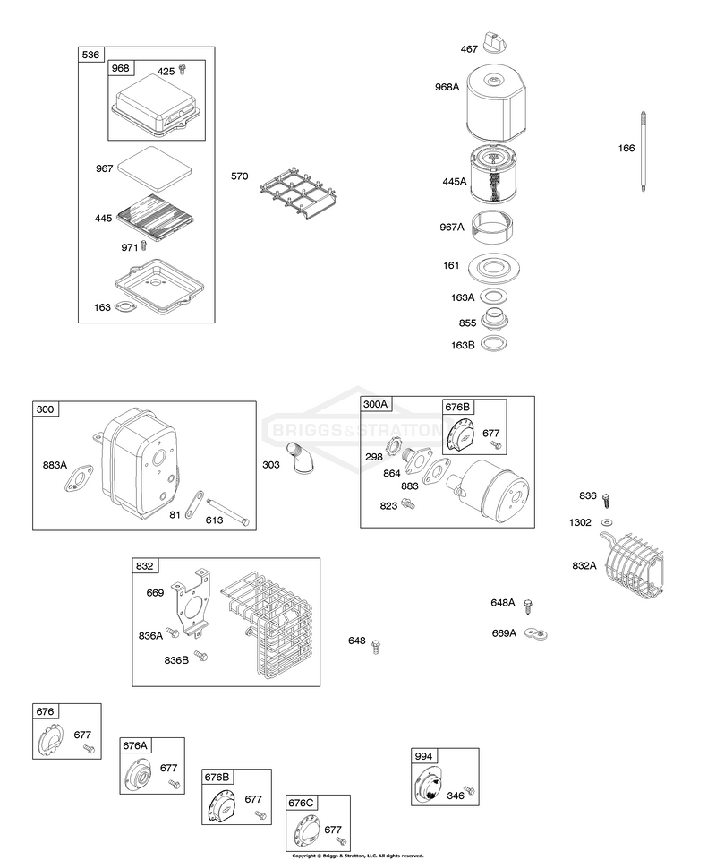 Air Cleaner, Exhaust System