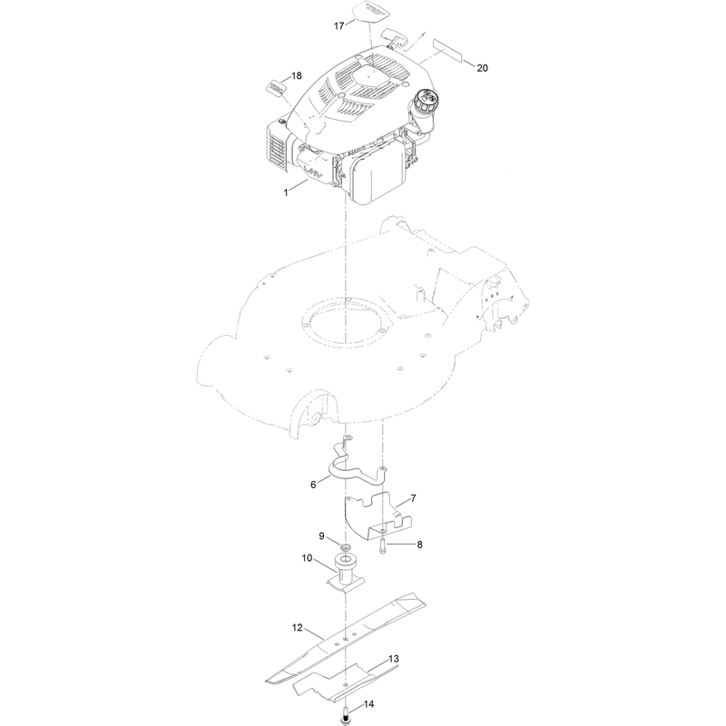 Engine and Blade Assembly