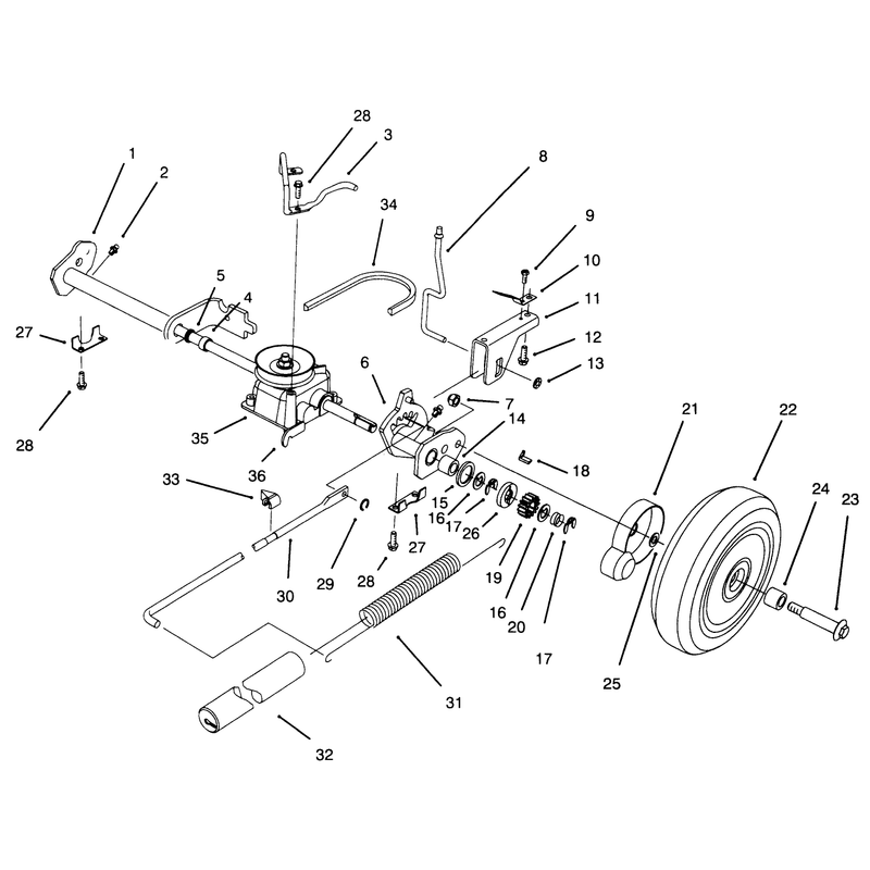 Sp Rear Axle Assembly