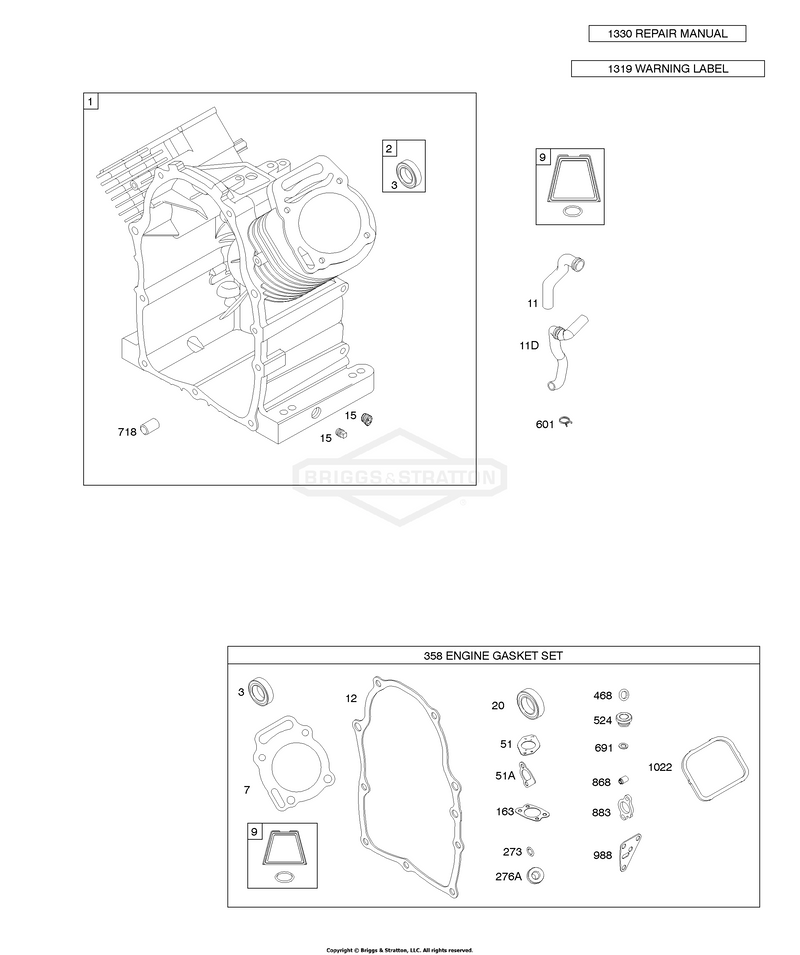 Cylinder, Gasket Set - Engine