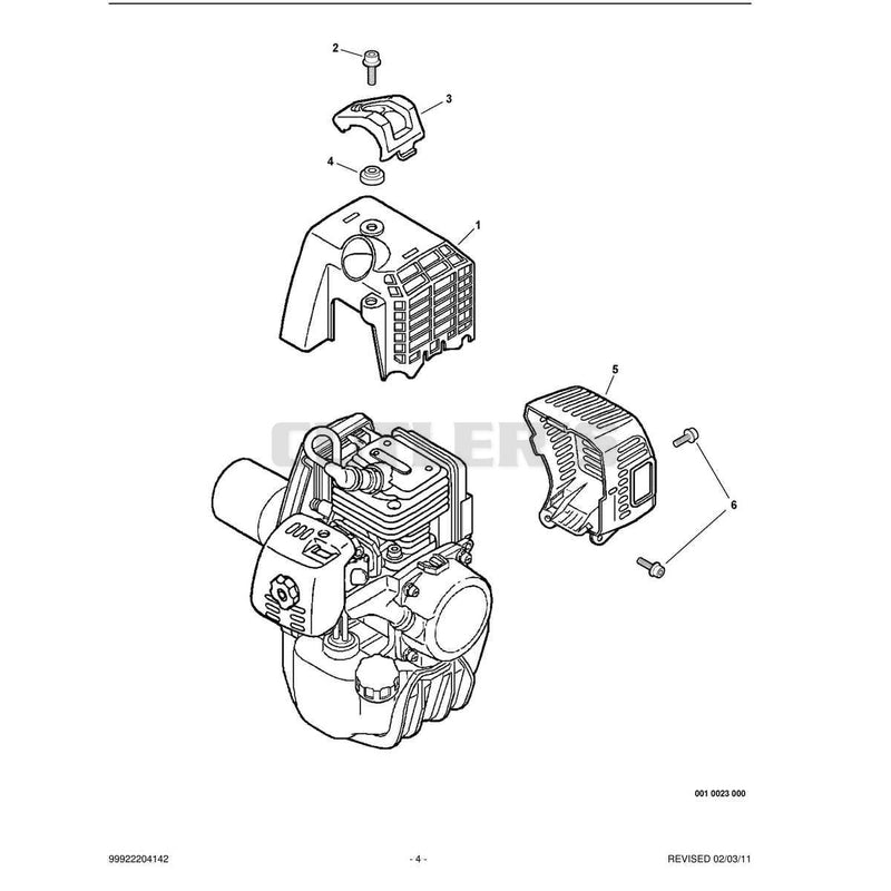 Engine Cover, Exhaust Cover