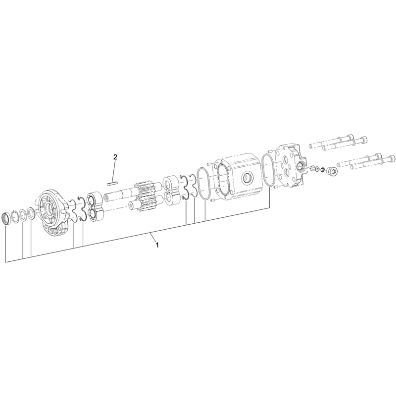 Hydraulic Gear Motor Assembly No 99-4423