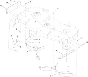 Toro 140-1916 60 in. Recycler Kit Mower Parts Diagram